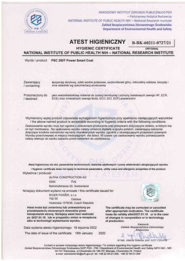 Hygienezertifikat